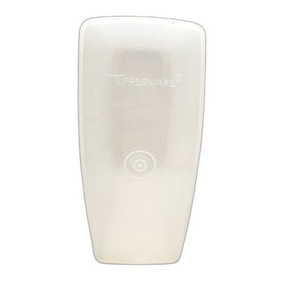 Vintage Tupperware White & Tan Super Cereal Keeper w/ Lid & Cap 10.25"X8.25"X5" - Picture 6 of 11